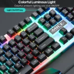 iMICE AN-350 Suspended Keycaps Mechanical Feeling Glowing Wired Gaming Keyboard and Mouse Set - Image 3
