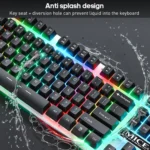 iMICE AN-350 Suspended Keycaps Mechanical Feeling Glowing Wired Gaming Keyboard and Mouse Set - Image 4