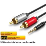 VEGGIEG 3.5mm 3.5 To 2RCA Audio Cable Cell Phone Computer Speaker Connection Cable - Image 2