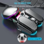 IMICE T800 Rechargeable Bluetooth Dual Mode Wireless Gaming Mice RGB Lighting Plating Mouse - Image 4