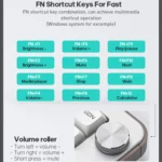 IMICE AN-800 Wireless Bluetooth Dual Mode Scissor Foot Structure Silent Keyboard - Image 7