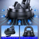 Car Navigation Stand Car Phone Holder 360 Rotating Powerful Adsorption Dashboard Multifunctional Phone Holder - Image 7