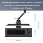 Monitor Bracket Industrial Equipment Cabinet Wall Mount All-In-One Stand Mouse Keyboard Bracket - Image 4