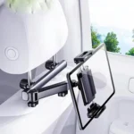 Telescopic Car Rear Pillow Phone Tablet Holder 2-section Folding Headrest Bracket - Image 2