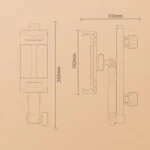 Telescopic Car Rear Pillow Phone Tablet Holder 2-section Folding Headrest Bracket - Image 8