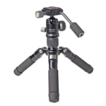 XILETU FM5C-MINI Adjustable 16.5-51cm Aluminum Tripod with 26mm Ball Head 6kg Load Capacity for 360-degree Panoramic Shooting