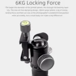 XILETU FM5C-MINI Adjustable 16.5-51cm Aluminum Tripod with 26mm Ball Head 6kg Load Capacity for 360-degree Panoramic Shooting - Image 8