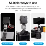 XILETU XDS-15 Multi-head Cold Shoe Mount Adapter for Camera Flash, Microphone, LED Light - Image 6