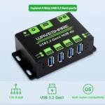 4 Way USB 3.2 Hub 1 To 4 Metal Case Extender - Image 2