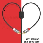 QGeeM 2RCA to 3.5mm Jack Audio Cable Gold-Plated Stereo Aux Cord for Home Theater, DVD Player,Hi-Fi Systems - Image 7