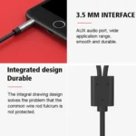 QGeeM 2RCA to 3.5mm Jack Audio Cable Gold-Plated Stereo Aux Cord for Home Theater, DVD Player,Hi-Fi Systems - Image 8