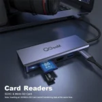 QGeeM 9 In 1 USB-C/Type-C Docking Station Hub VGA+2xHDMI+PD 87W+USB2.0/USB3.0+SD/Micro SD+3.5mm - Image 7