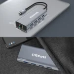 QGeeM 9 In 1 USB-C/Type-C Docking Station Hub RJ45+4K 30Hz HDMI+PD 85W+USB2.0/USB3.0+SD/TF - Image 7