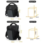 Lightweight Portable Leather Film Material Camera Crossbody Bag - Image 4
