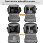 Lightweight Portable Leather Film Material Camera Crossbody Bag - Image 5