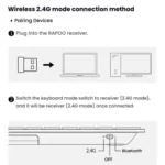 Rapoo E9000G Wireless Bluetooth Keyboard Computer Laptop Cell Phone Keyboard - Image 12