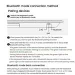 Rapoo E9000G Wireless Bluetooth Keyboard Computer Laptop Cell Phone Keyboard - Image 13