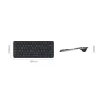 Rapoo E9000G Wireless Bluetooth Keyboard Computer Laptop Cell Phone Keyboard - Image 14