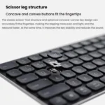 Rapoo E9000G Wireless Bluetooth Keyboard Computer Laptop Cell Phone Keyboard - Image 5