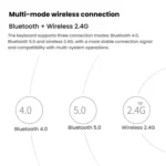 Rapoo E9000G Wireless Bluetooth Keyboard Computer Laptop Cell Phone Keyboard - Image 6