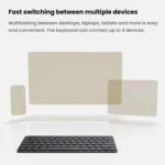 Rapoo E9000G Wireless Bluetooth Keyboard Computer Laptop Cell Phone Keyboard - Image 7