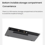 Rapoo E9000G Wireless Bluetooth Keyboard Computer Laptop Cell Phone Keyboard - Image 10