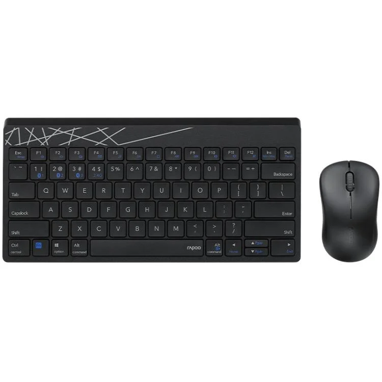 Rapoo 8000GT Bluetooth / 2.4G Wireless Keyboard Mice Set Laptop Tablet Cell Phone Keyboard And Mouse