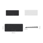Rapoo E9050L Tri-mode Bluetooth Wireless Keyboard Silent Laptop Keyboard - Image 11