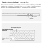 Rapoo E9050L Tri-mode Bluetooth Wireless Keyboard Silent Laptop Keyboard - Image 14