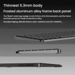 Rapoo E9050L Tri-mode Bluetooth Wireless Keyboard Silent Laptop Keyboard - Image 3