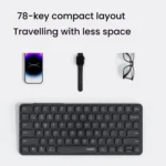 Rapoo E9050L Tri-mode Bluetooth Wireless Keyboard Silent Laptop Keyboard - Image 4