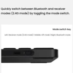 Rapoo E9050L Tri-mode Bluetooth Wireless Keyboard Silent Laptop Keyboard - Image 6