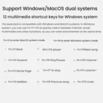 Rapoo E9050L Tri-mode Bluetooth Wireless Keyboard Silent Laptop Keyboard - Image 8