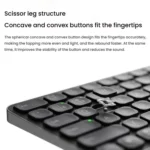 Rapoo E9050L Tri-mode Bluetooth Wireless Keyboard Silent Laptop Keyboard - Image 9