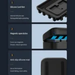 For GoPro HERO13 Black TELESIN 3 Slots Charging Case Compact Storage Box - Image 8