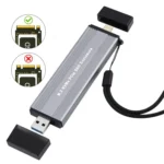 10Gbps USB3.1 Gen2 NVMe Hard Drive Enclosure With Direct Plug USB + Type-C Dual Interface