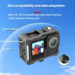 HEPAIL AC68 Aluminum Alloy Rabbit Cage Frame For GoPro HERO13 Black /12 Black /11 Black /10 Black /9 Black - Image 6