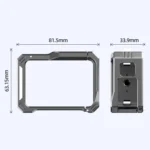 HEPAIL AC68 Aluminum Alloy Rabbit Cage Frame For GoPro HERO13 Black /12 Black /11 Black /10 Black /9 Black - Image 8