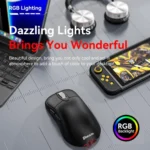 Tri-Mode Wireless Gaming Mouse 24000 DPI, 6 RGB Lighting Modes, Rechargeable, Macro Programmable - Image 6