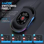 MKESPN 12800 DPI Ambidextrous Wired Gaming Mouse - 10 Programmable Buttons, RGB Customization, Symmetrical Design - Image 8