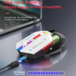 MKESPN Wired + 2.4G Dual Mode Gaming Mouse 10000 DPI Type-C Fast Charging RGB Light, Programmable Macros Mouse - Image 6