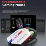 MKESPN Wired + 2.4G Dual Mode Gaming Mouse 10000 DPI Type-C Fast Charging RGB Light, Programmable Macros Mouse - Image 8