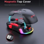 MKESPN W12 Tri-Mode 5-Channel Gaming Mouse 10-Key 10000 DPI Ambidextrous Design RGB Macro Mouse - Image 6