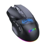 MKESPN W10 Tri-Mode Wireless Gaming Mouse 2400DPI with 9 Programmable Buttons, RGB Lighting, Type-C Rechargeable