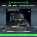 MKESPN X13 RGB Full Speed Wired Gaming Mouse 12400 DPI 10-Key Dual Scroll Wheel Swing Macro Programmable Mouse - Image 8