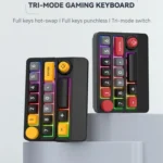 15-Key Wireless Tri-Mode Mechanical Gaming Keyboard Hot-Swappable, RGB Backlit, Macro Programmable - Image 2