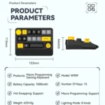 15-Key Wireless Tri-Mode Mechanical Gaming Keyboard Hot-Swappable, RGB Backlit, Macro Programmable - Image 11