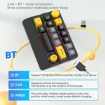 15-Key Wireless Tri-Mode Mechanical Gaming Keyboard Hot-Swappable, RGB Backlit, Macro Programmable - Image 4