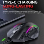 MKESPN W605 Triple-Mode 24000 DPI 12-key Wireless Gaming Mouse Macro Customization - Image 5