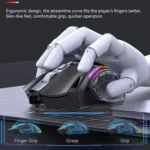MKESPN W605 Triple-Mode 24000 DPI 12-key Wireless Gaming Mouse Macro Customization - Image 6